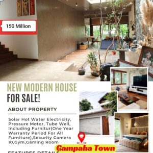 Luxury Brand New architectural Three Storied House in Gampaha City.