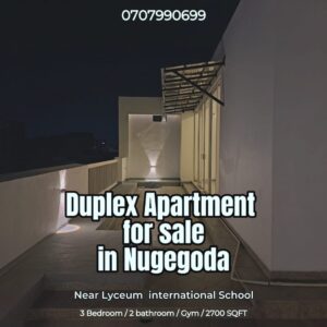 2,700 sqft Duplex Apartment for sale in Nugegoda