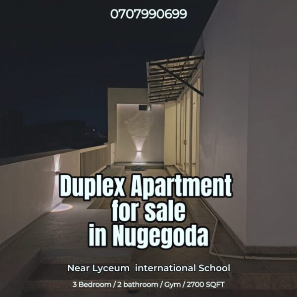 2,700 sqft Duplex Apartment for sale in Nugegoda