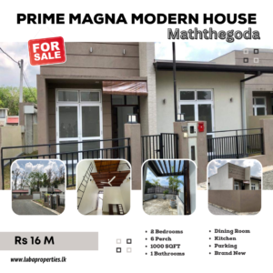 LKR 16 million | 6 Perch Brand new House for sale in Maththegoda