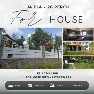 Explore the beauty of Ja-Ela with this stunning house for sale