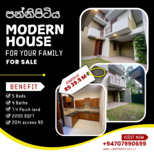 Brand New House for Sale in Pannipitiya - Liyanagoda