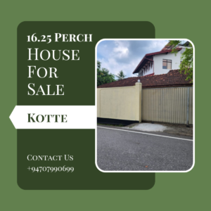 16.25 Perch | House for sale in Pita kotte
