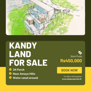 34 Perch Bare Land for sale in Kandy