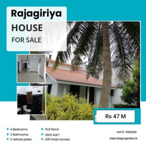 15.8 Perch | House for sale in Rajagiriya