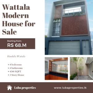 Architect Design House for sale in Wattala