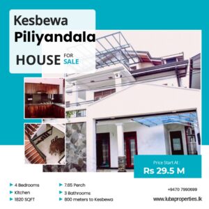 Fully Furnished House for sale in Kesbewa Piliyandala