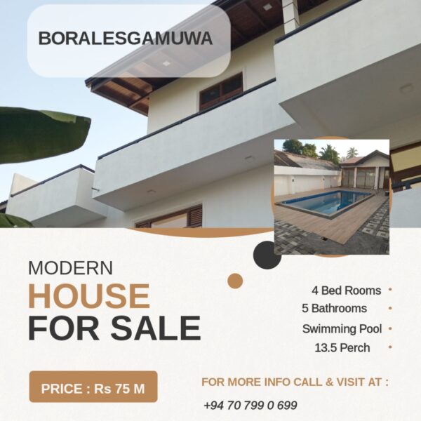 Luxury House for sale | Boralesgamuwa