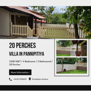 20 Perches villa for sale in Pannipitiya, Kottawa