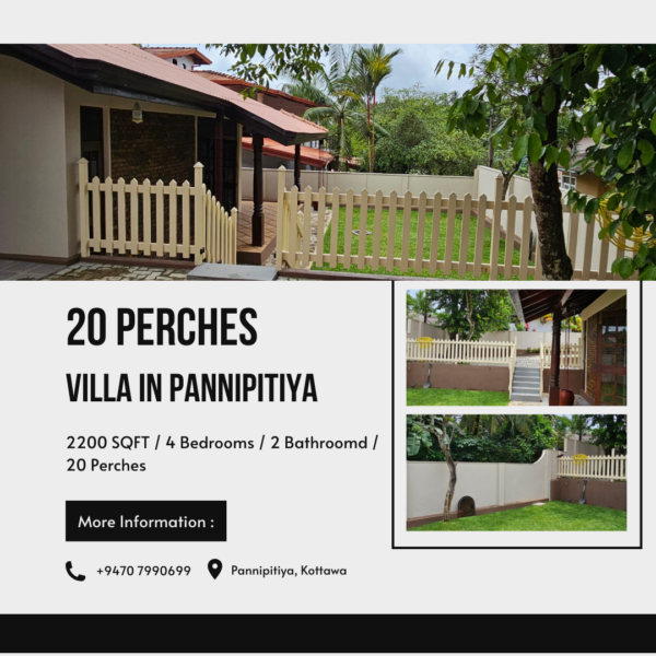20 Perches villa for sale in Pannipitiya, Kottawa