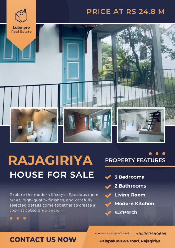 4.2 Architect design House for sale in Rajagiriya