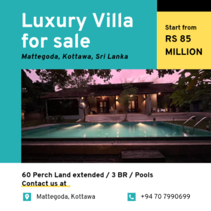 60 Perches | Luxury Villa for sale in Mattegoda