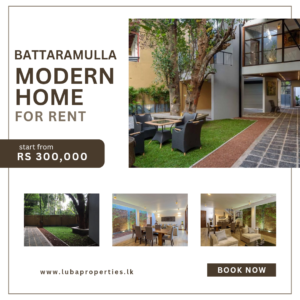 Modern House for Rent in Battaramulla