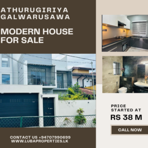 Modern semi furnished House for sale in Athurugiriya