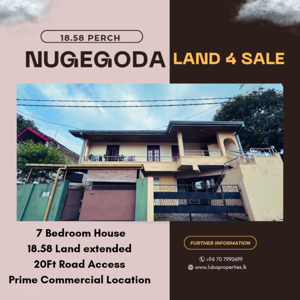 18.58 Perch Commercial property for sale in Nugegoda