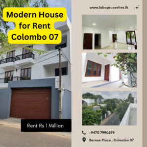 Modern House for Rent in Colombo 07
