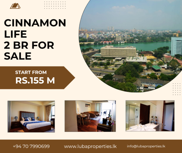 Luxury 2 BR apartment for sale in cinnamon life colombo