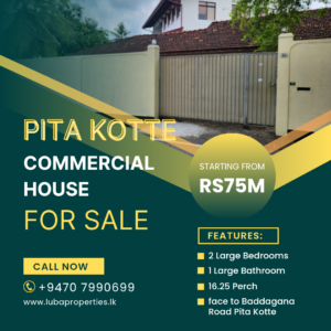 Commercial House for sale in Pita Kotte