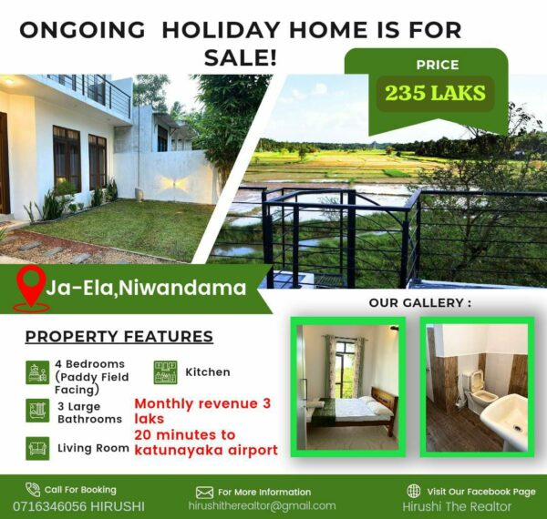 Holidays Home for sale in Ja Ela