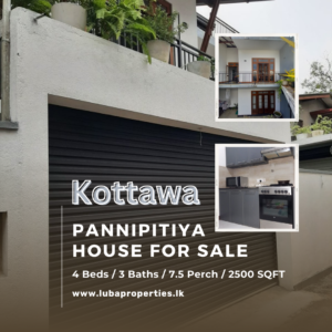 4 BR House for sale in Pannipitiya - Kottawa