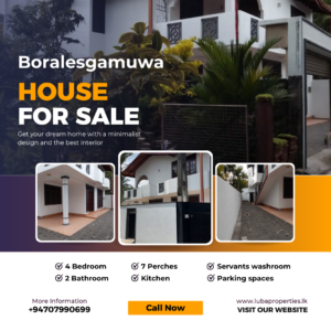 LKR 33 M | House for sale in Boralesgamuwa