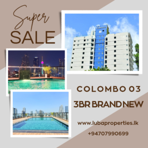 3 BR Brand new apartment for sale in Colombo 03