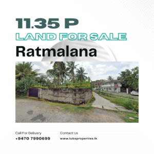 11.35 Perch Land for sale in Ratmalana