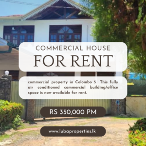 Commercial House for rent in Colombo 05