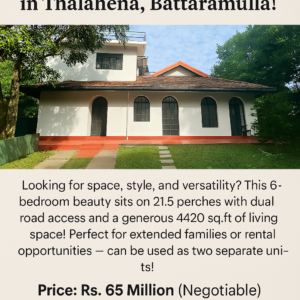 21.5 Perches Spacious Two Story House in Thalahena, Battaramulla