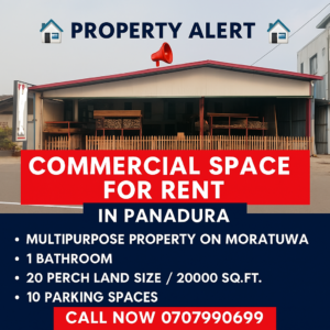 Commercial property for rent in Horethuduwa - Moratuwa