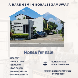 20 Perch House for sale in Boralesgamuwa