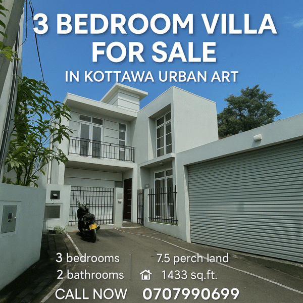 Stunning 3-Bedroom Villa for Sale in the Heart of Kottawa