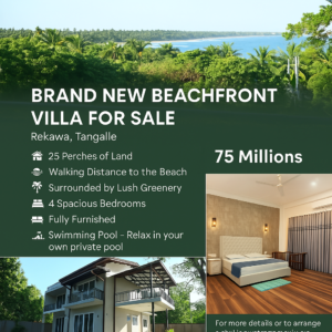 Beach view villa for sale in Tangalle