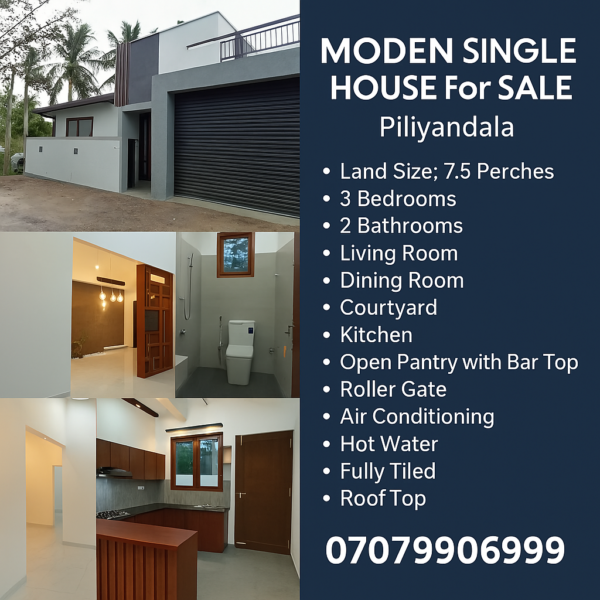 Brand new Modern House for sale in Piliyandala