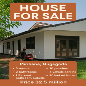 10 Perch House for sale in Mirihana, Nugegoda