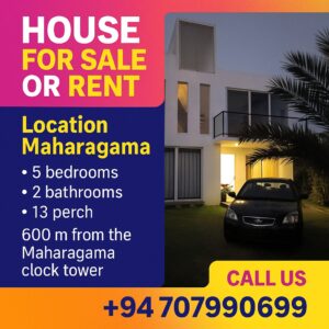 Modern House for sale / Rent in Maharagama