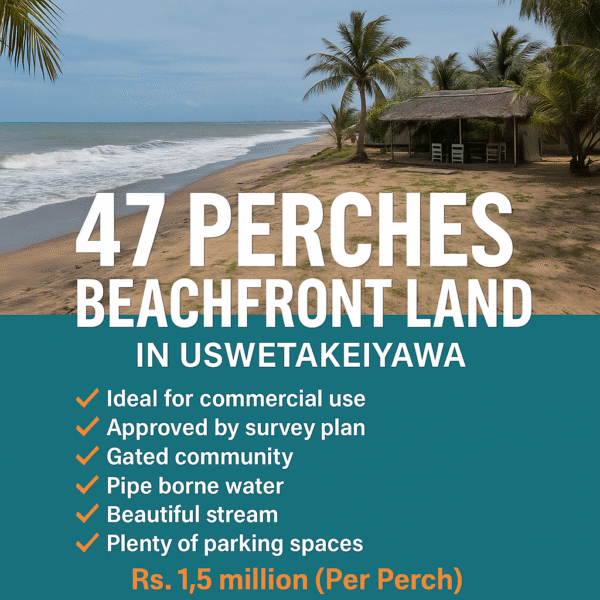 Beach front Land for sale