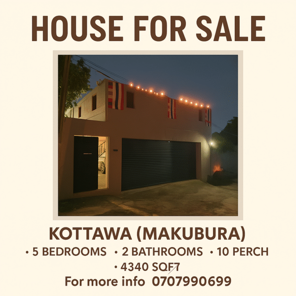 Massive 4-Story House for Sale in Kottawa!