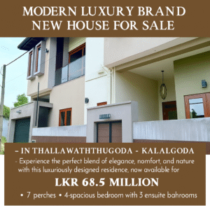 Modern House for sale in Thalawathugoda