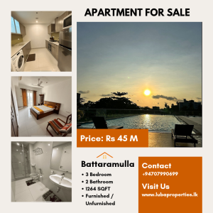 3BR apartment for sale in Fairway, Koswatte, Battaramulla