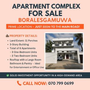 Apartment Complex for Sale – Boralesgamuwa