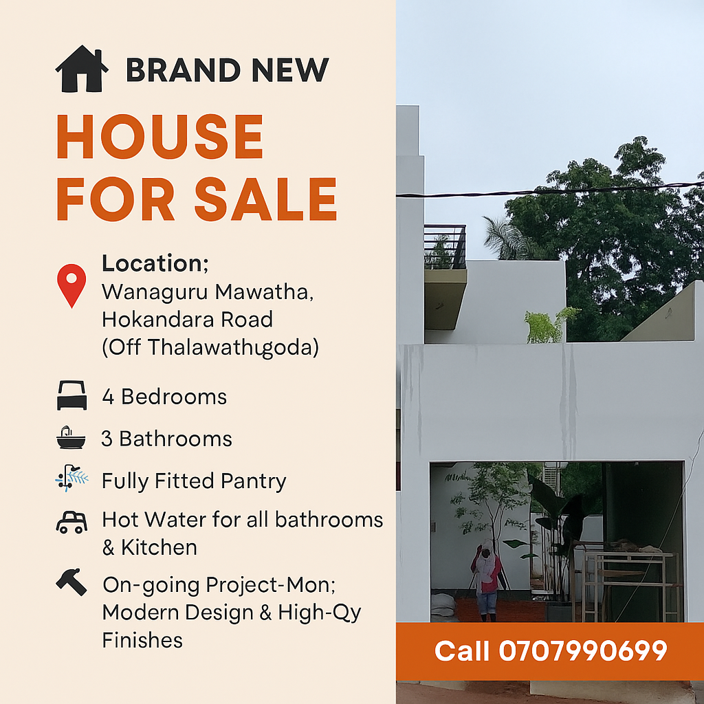 Brand new house in Hokandara