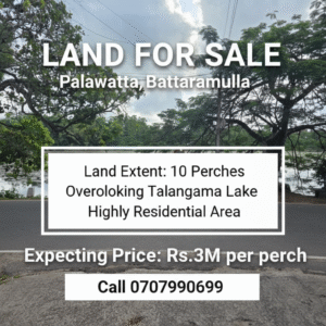 Lake View Land for Sale in Battaramulla – Limited Opportunity!