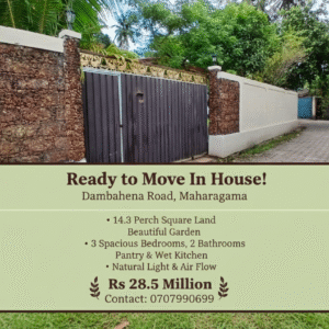14.3 Perch House for sale in Maharagama