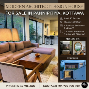 Architect design house for sale in Pannipitiya Kottawa