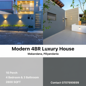 Modern architect design house for sale in Piliyandala