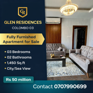 Furnished 3 BR apartment in Colombo 03