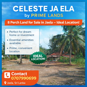 CELESTE JA ELA by Prime lands 8 Perch Land for Sale in Jaela – Niwandama junction