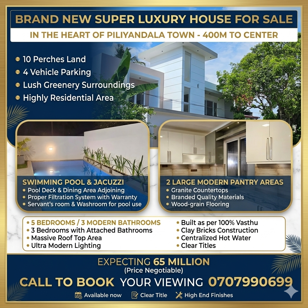 Luxury House for SALE in Piliyandala