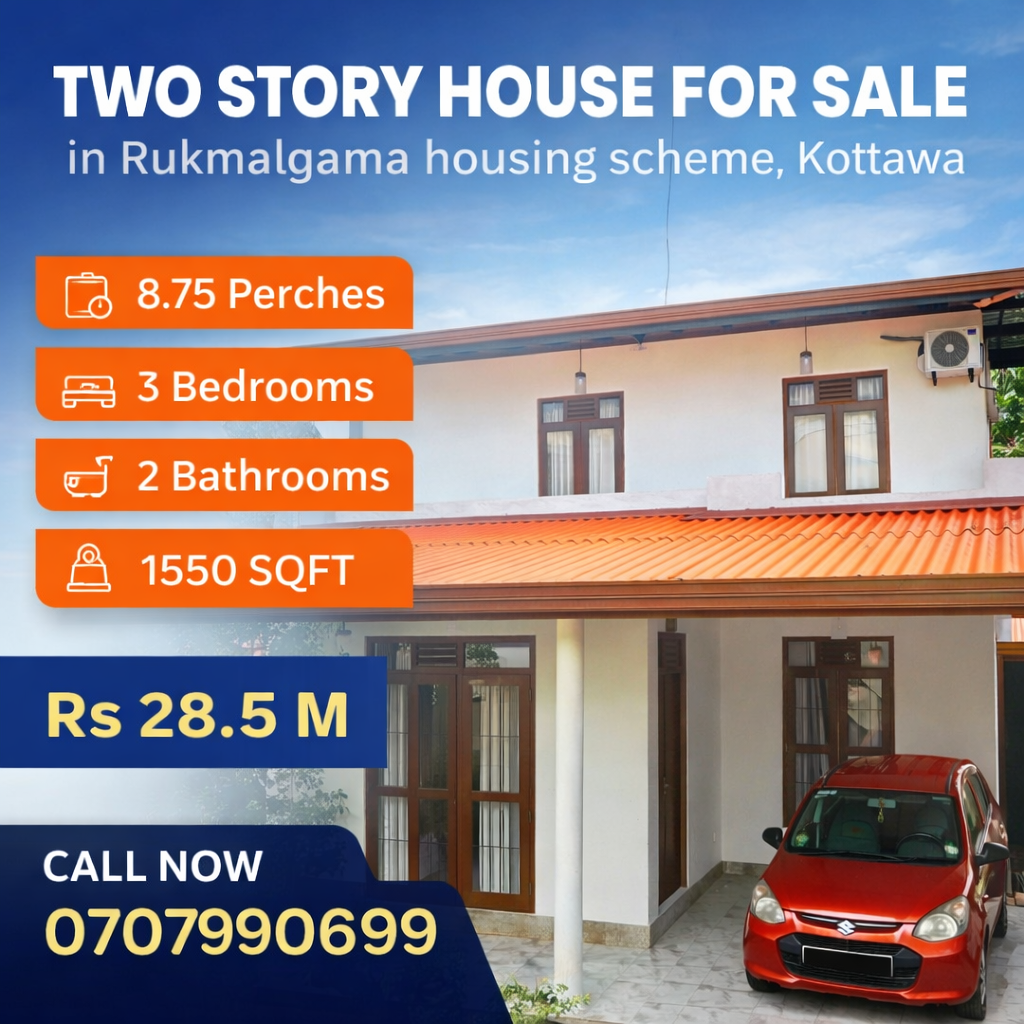Two story Modern house for sale in Kottawa, Rukmalgama